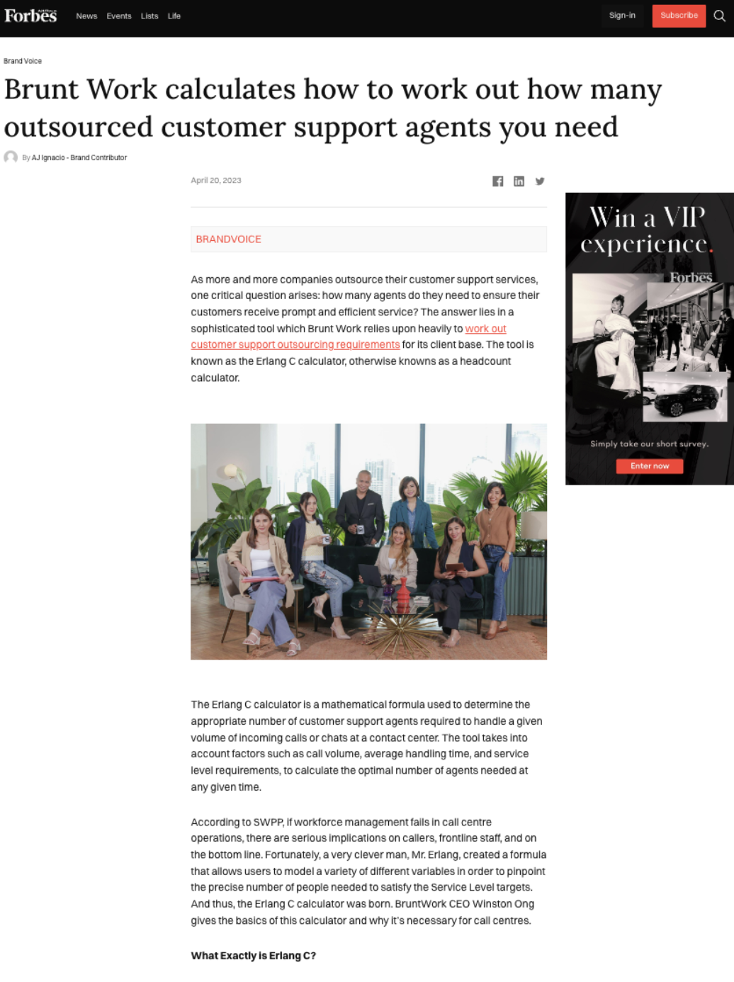 Forbes Australia Publication Example